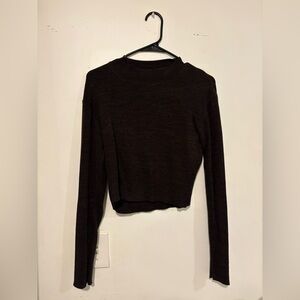 Vintage French Connection Dark Brown Long Sleeve 100% Cotton